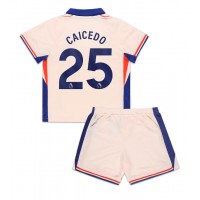 Chelsea Moises Caicedo #25 Bortadräkt Barn 2024-25 Kortärmad (+ Korta byxor)